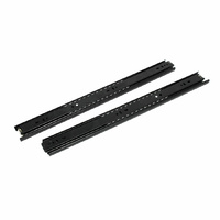 18 in Black Ball Bearing Drawer Slides