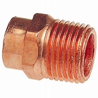 1 Copper Pressure Male Adapter