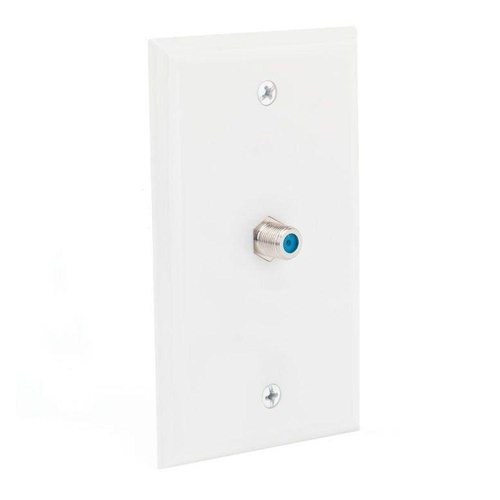 Coaxial Wall Plate, White