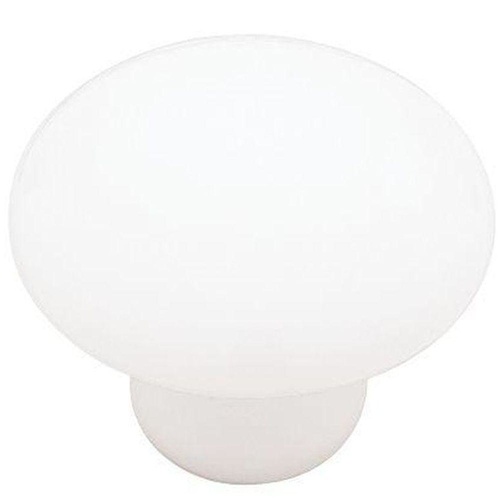 Classic Ceramic White Round Cabinet Knob